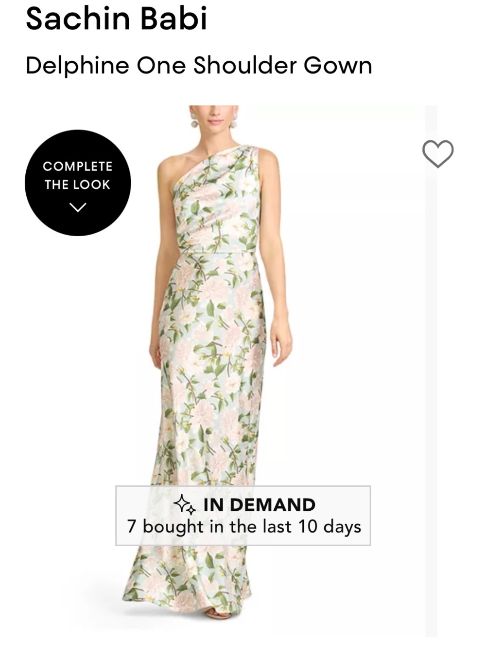 Sachin + Babi celadon  Green Floral Slip Dress